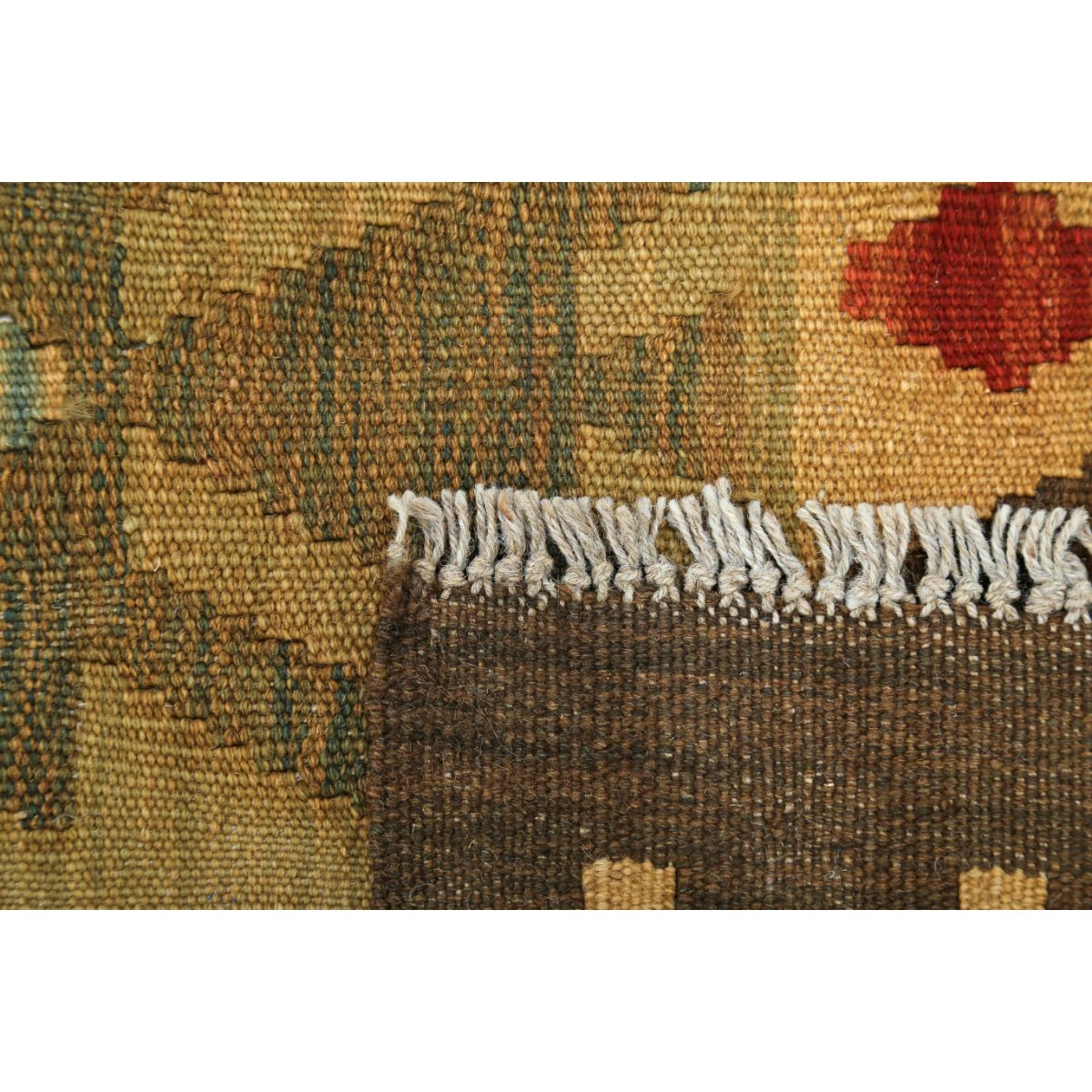 Maimana 8x10 Hand Woven Washable Wool Rug - Colorful