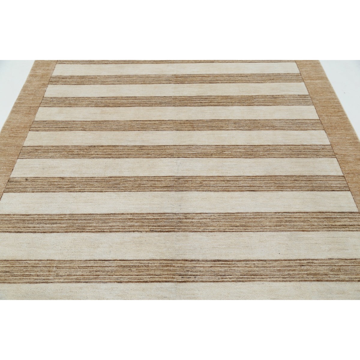 Modcar 7x8 Handmade Double Knotted Washable Wool Rug - Colorful