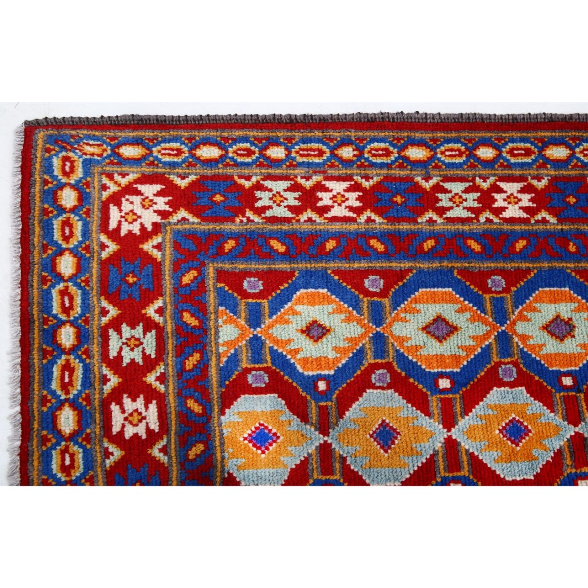 Revival 6x8 Handmade Double Knotted Washable Wool Rug - Colorful
