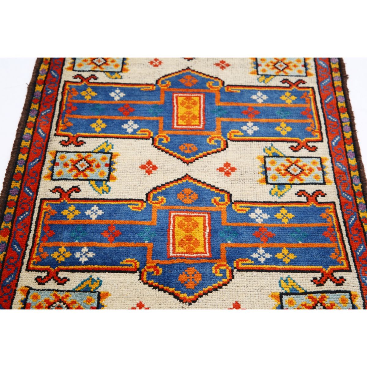 Revival 3x4 Handmade Double Knotted Washable Wool Rug - Colorful