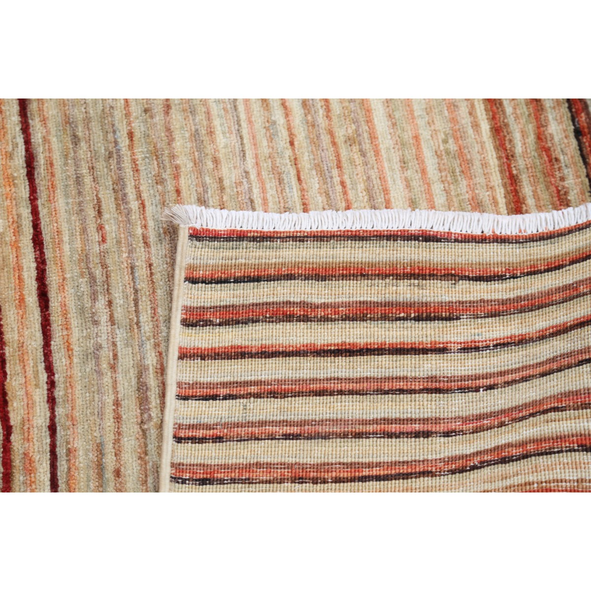Modcar 7x8 Handmade Double Knotted Washable Wool Rug - Colorful
