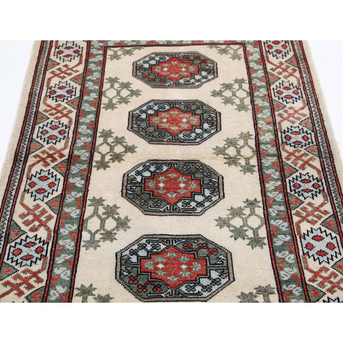 Revival 3x5 Handmade Double Knotted Washable Wool Rug - Colorful