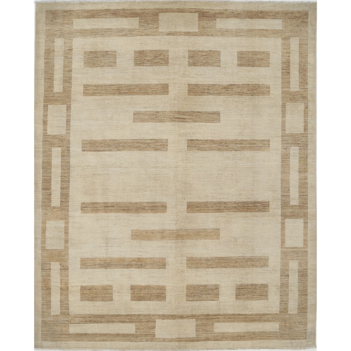 Modcar 8x10 Handmade Double Knotted Washable Wool Rug - Colorful