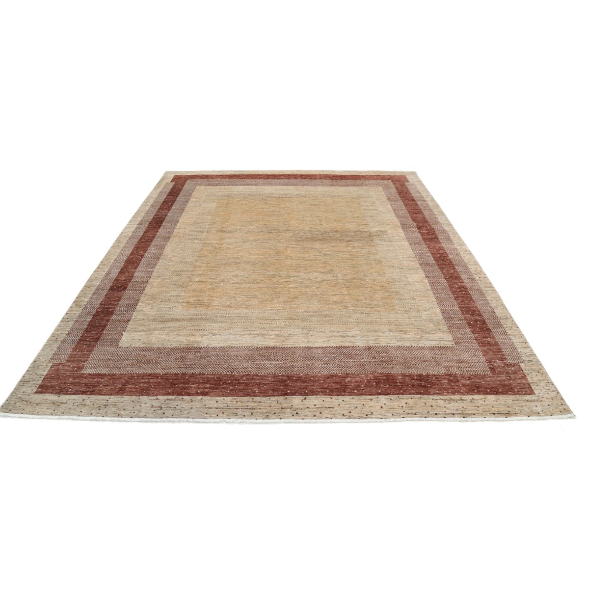 Modcar 8x10 Handmade Double Knotted Washable Wool Rug - Colorful