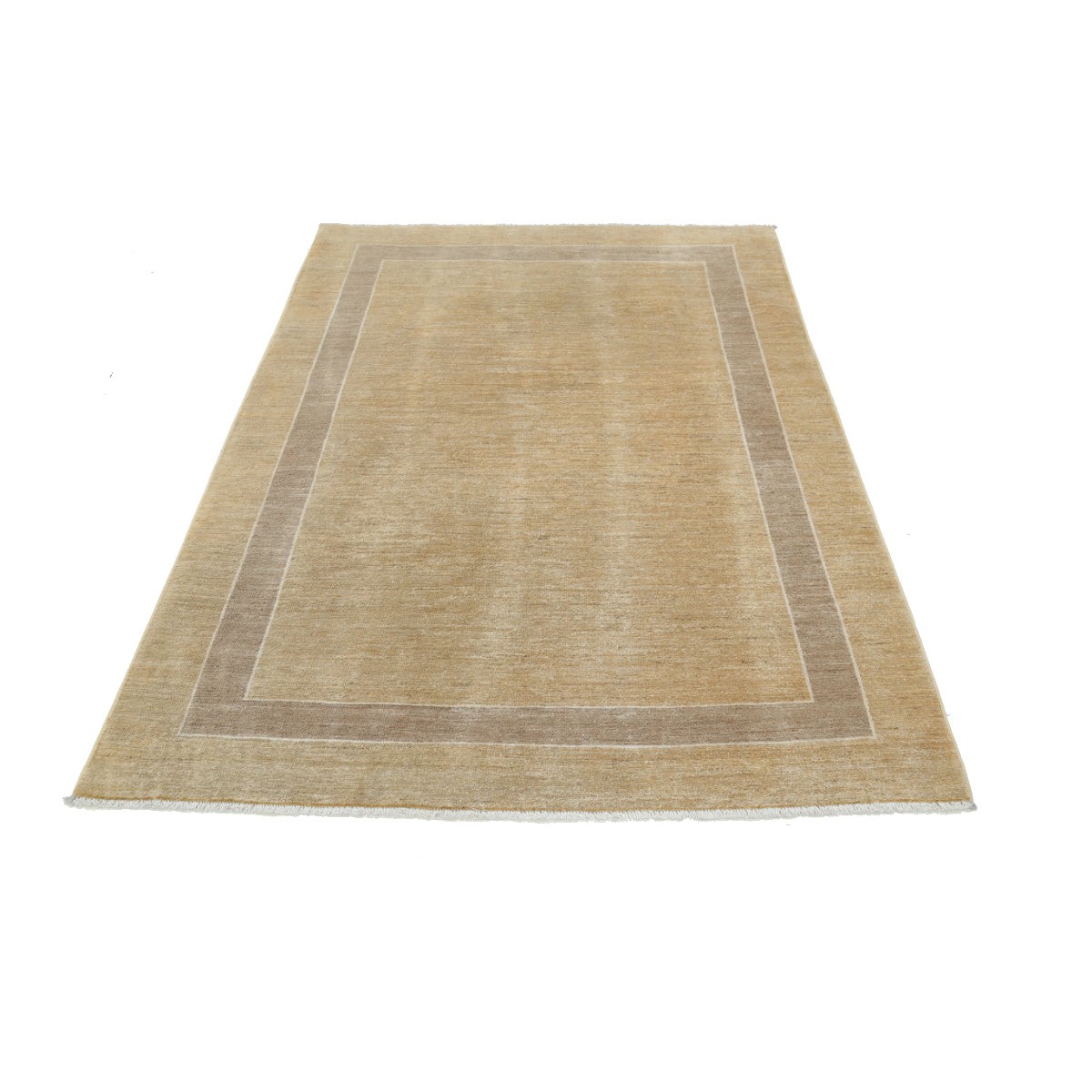 Modcar 5x6 Handmade Double Knotted Washable Wool Rug - Colorful