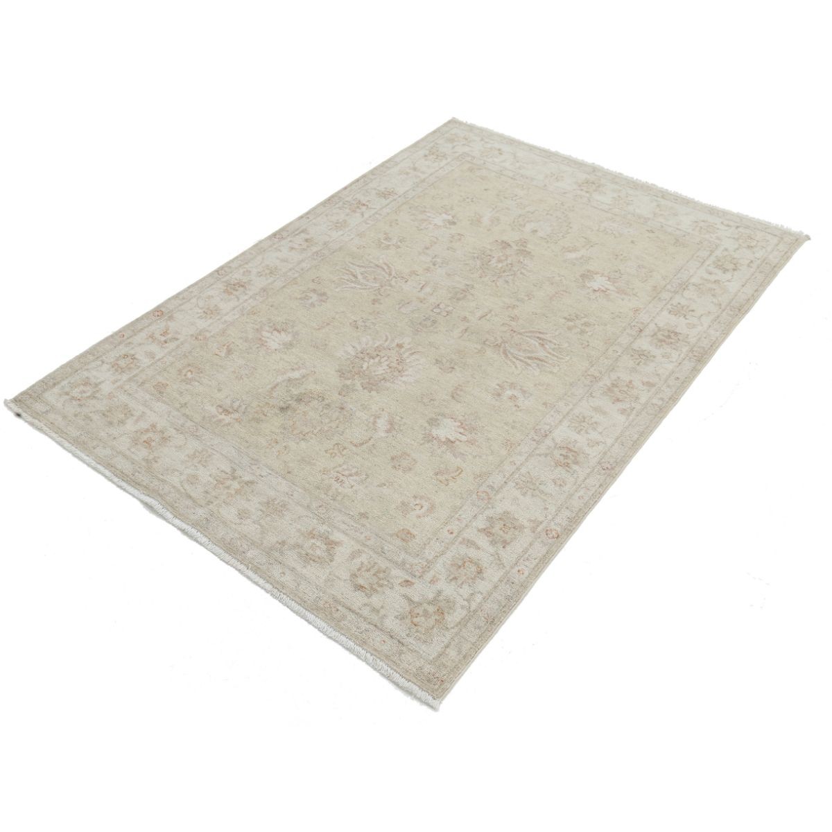 Serenity 4x6 Handmade Double Knotted Washable Wool Rug - Soft Hues