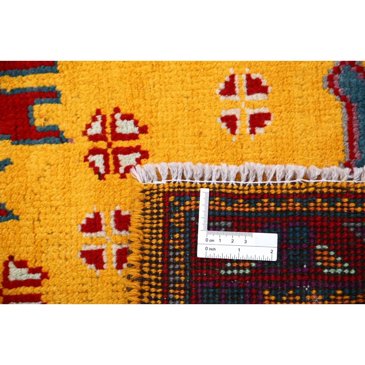 Revival 4x6 Handmade Double Knotted Washable Wool Rug - Colorful