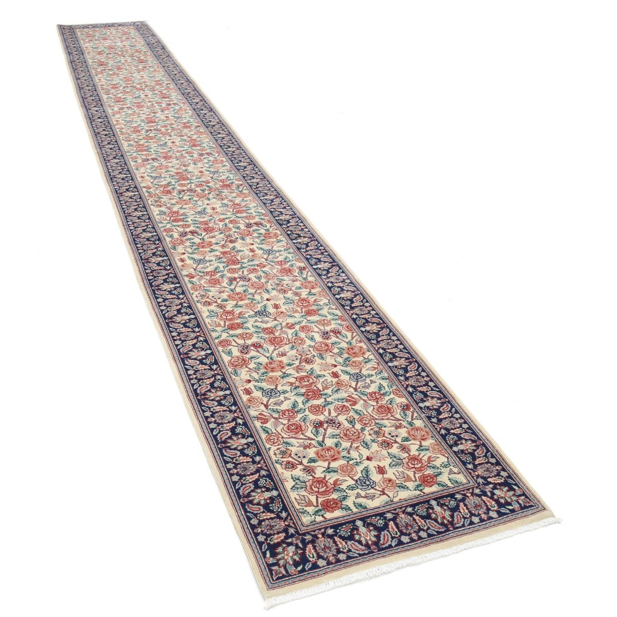 Heritage 3x18 Handmade Double Knotted Washable Wool Runner - Colorful