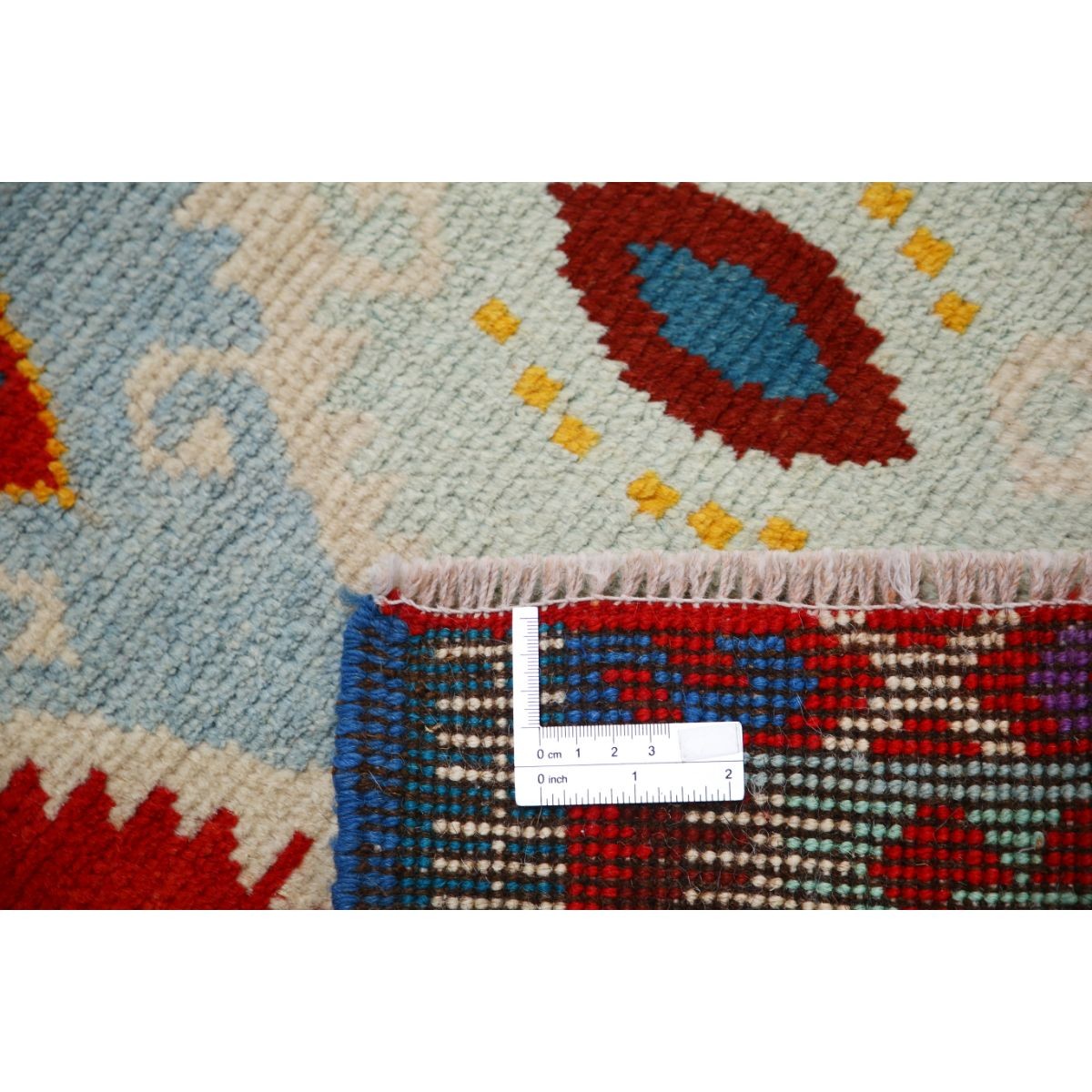 Revival 3x4 Handmade Double Knotted Washable Wool Rug - Colorful