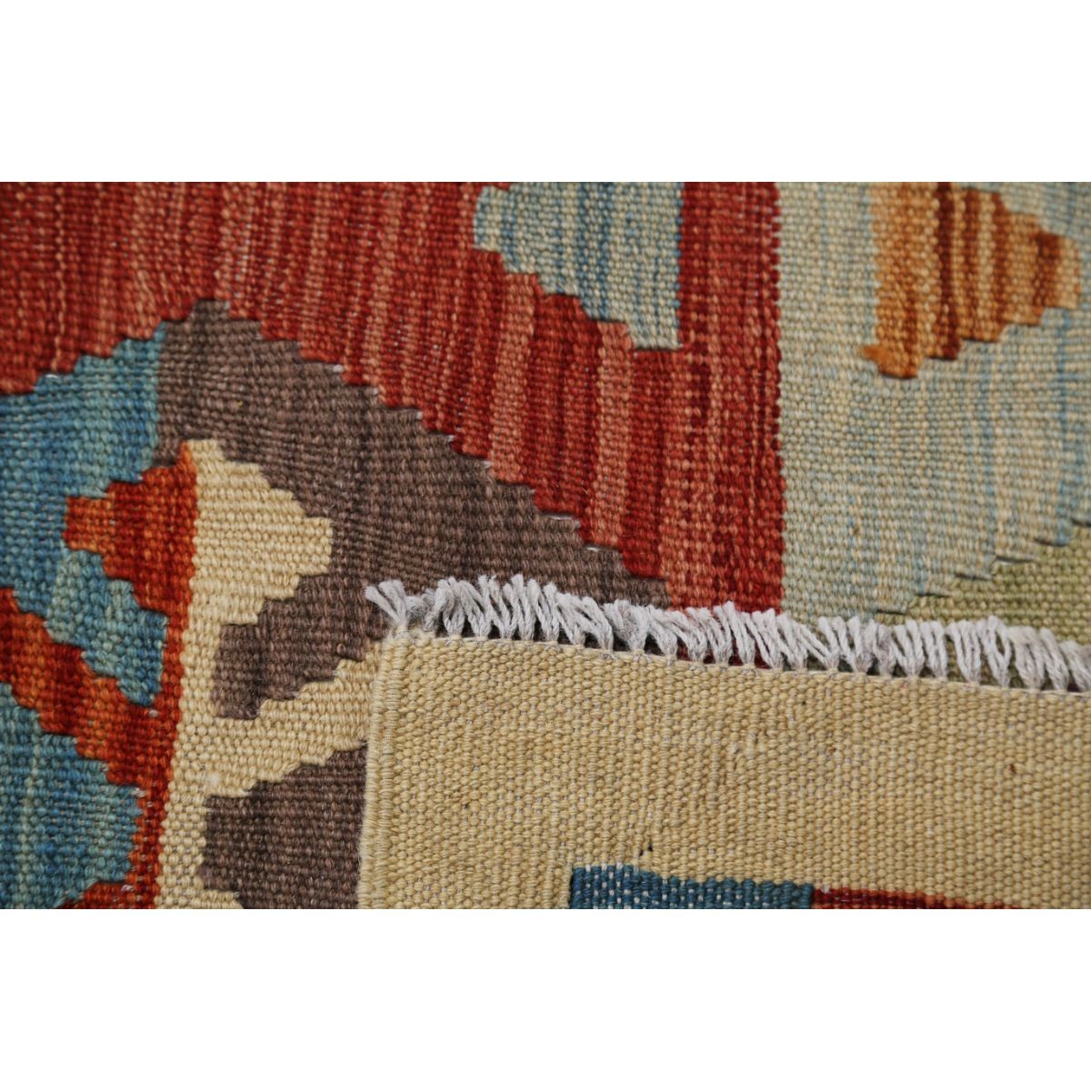 Maimana 7x10 Hand Woven Washable Wool Rug - Colorful