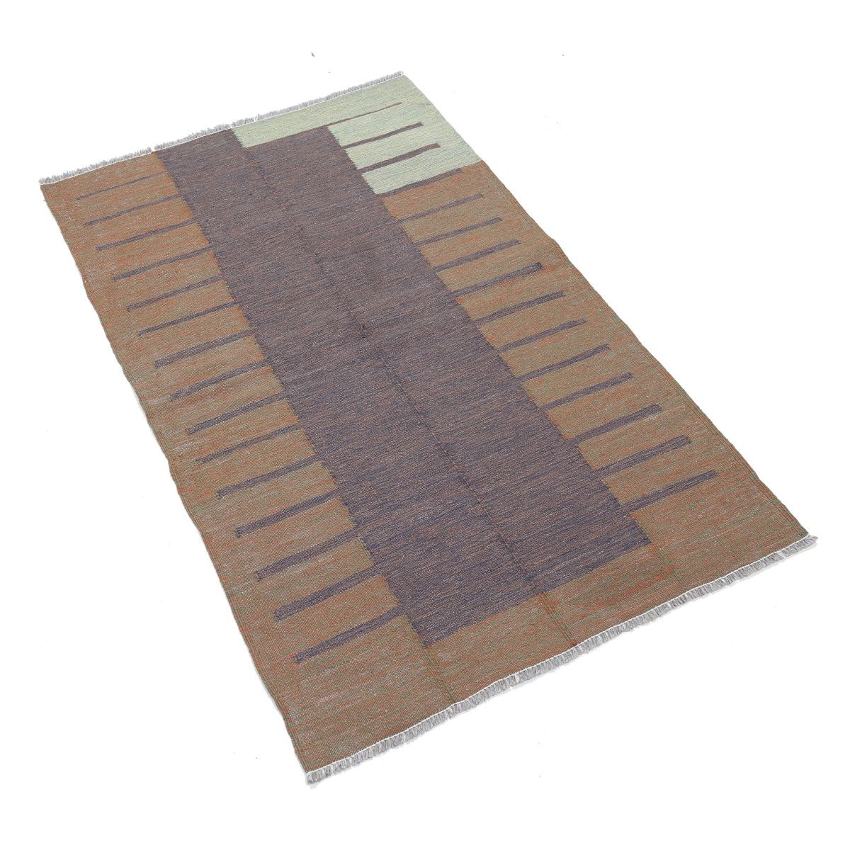 Kafkaas 2x4 Hand Woven Washable Wool Rug - Colorful