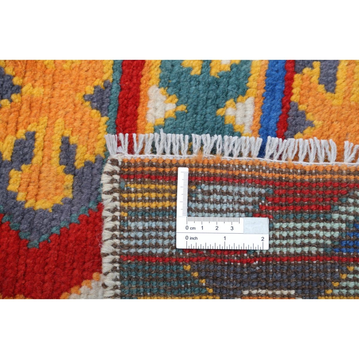 Revival 3x4 Handmade Double Knotted Washable Wool Rug - Colorful