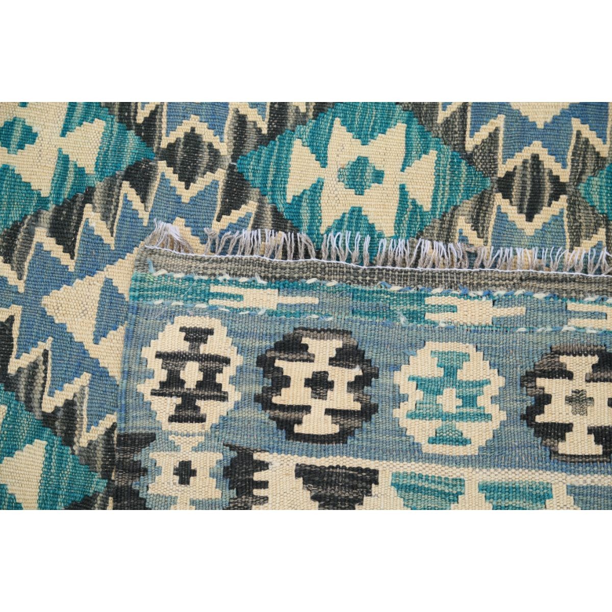 Maimana 4x6 Hand Woven Washable Wool Rug - Colorful