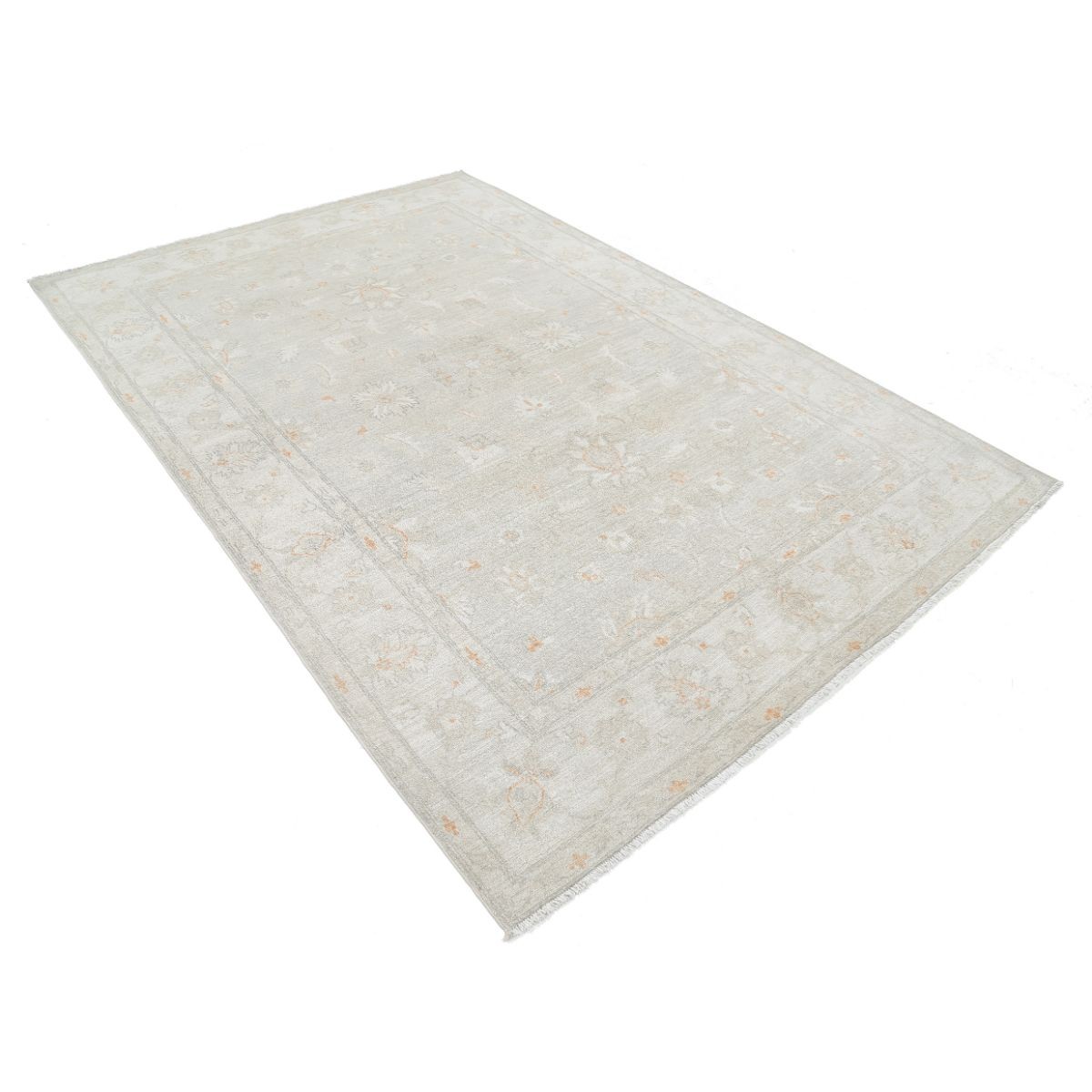 Serenity 6x9 Handmade Double Knotted Washable Wool Rug - Soft Hues