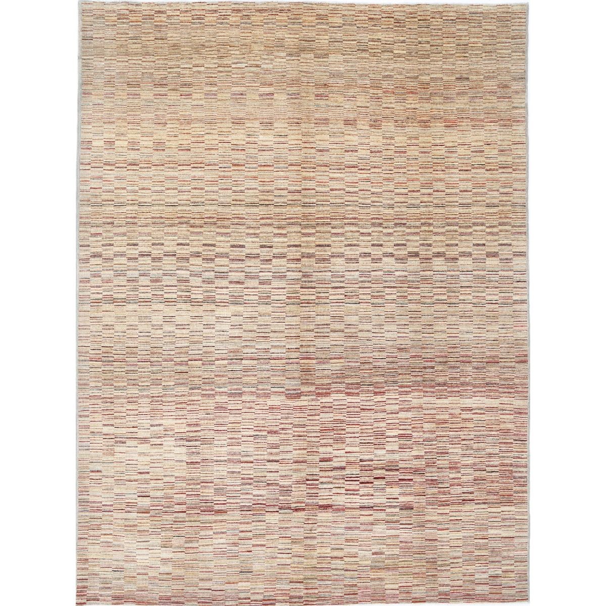 Modcar 8x11 Handmade Double Knotted Washable Wool Rug - Colorful
