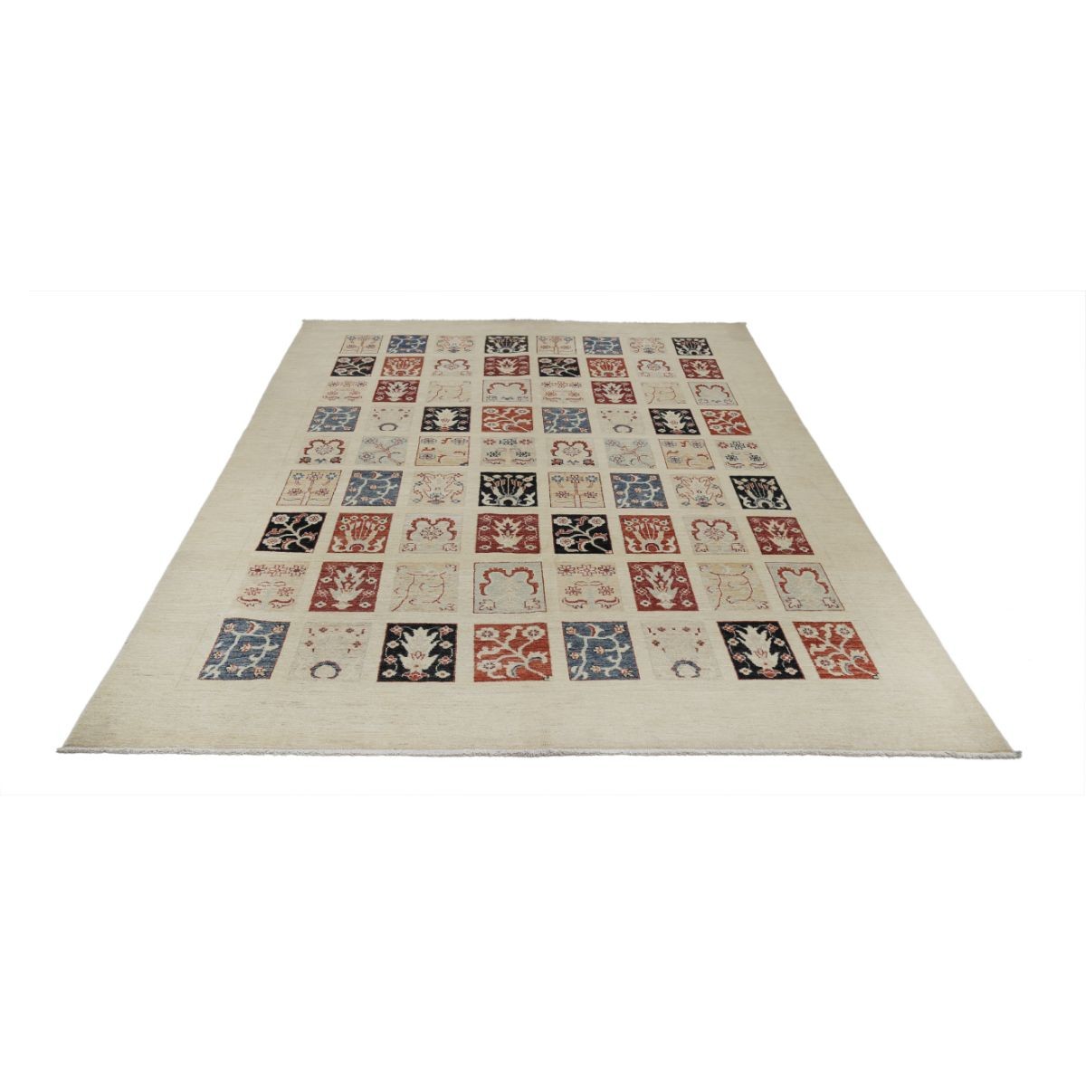 Bakhtiari 7x10 Handmade Double Knotted Washable Wool Rug - Colorful
