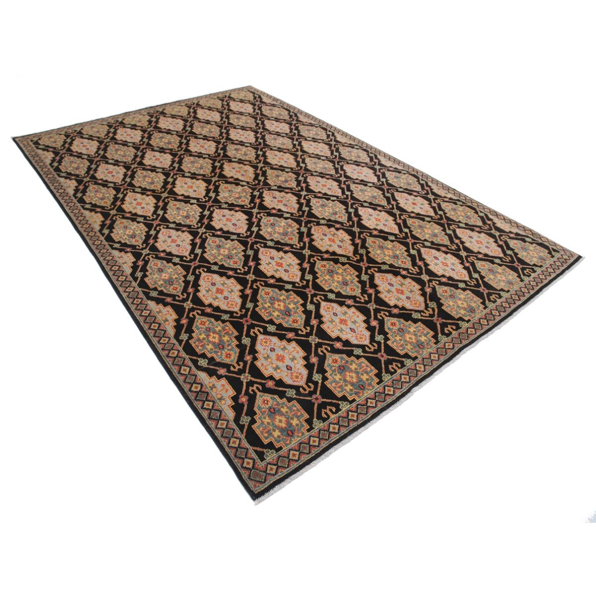 Revival 7x10 Handmade Double Knotted Washable Wool Rug - Colorful