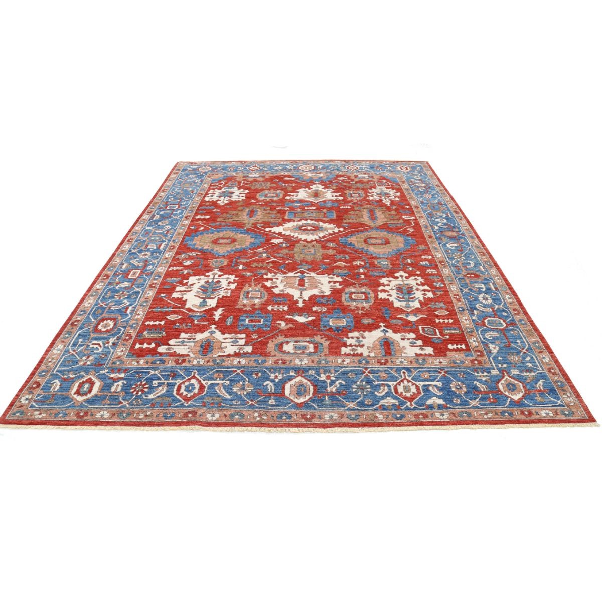 Ziegler 8x10 Handmade Double Knotted Washable Wool Rug - Colorful