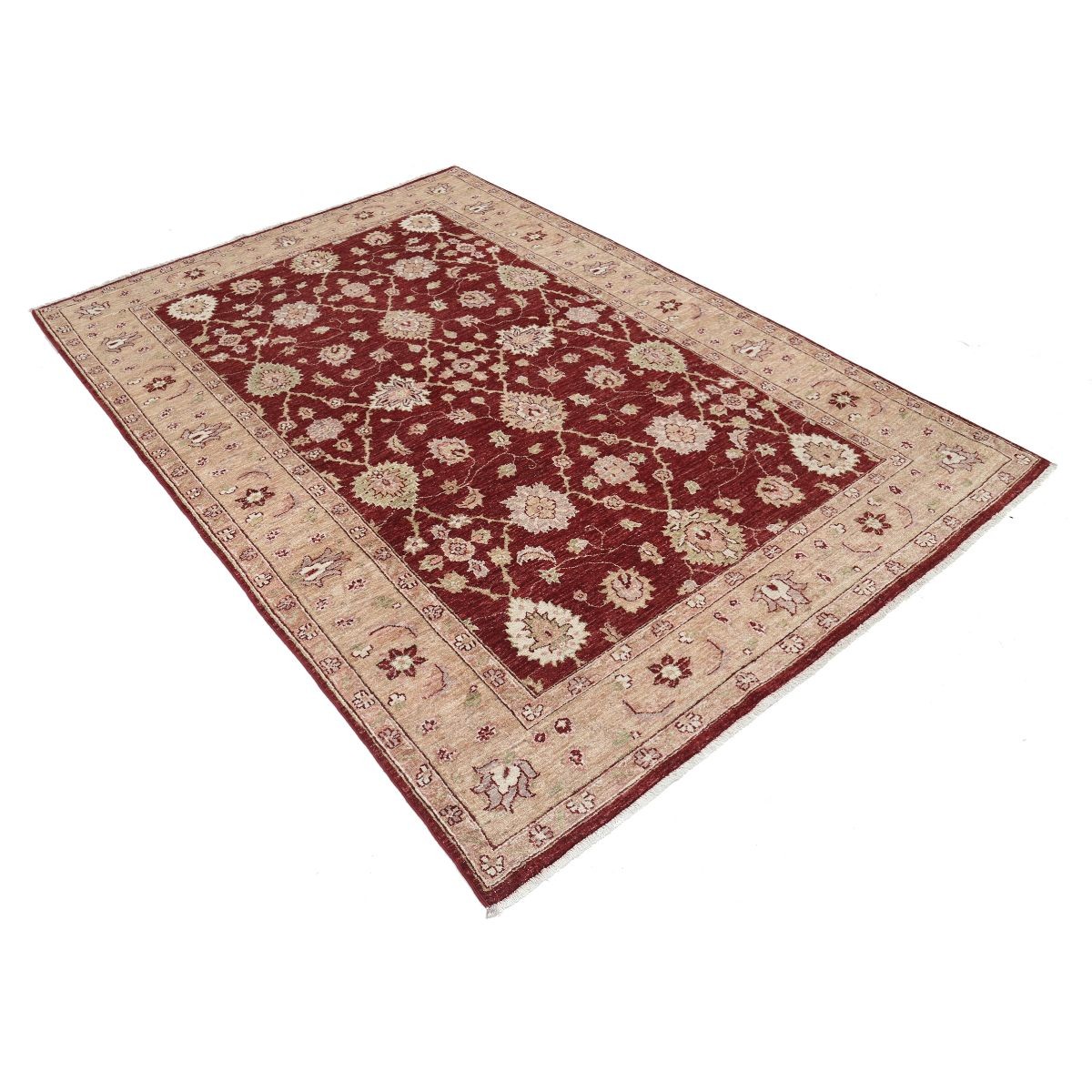 Ziegler 5x8 Handmade Double Knotted Washable Wool Rug - Colorful