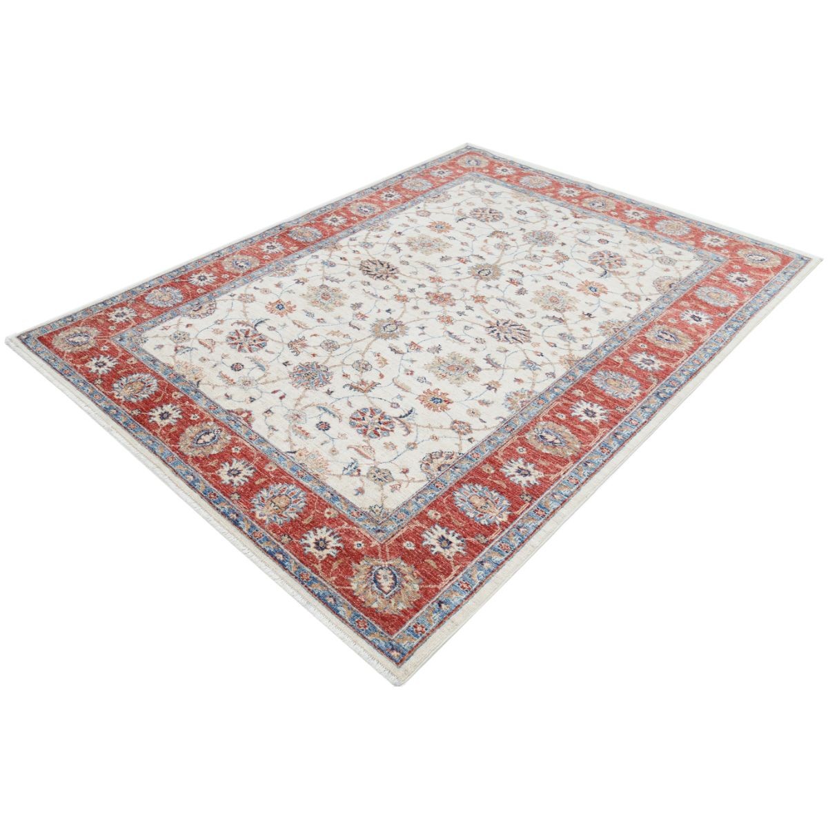 Ziegler 6x7 Handmade Double Knotted Washable Wool Rug - Colorful