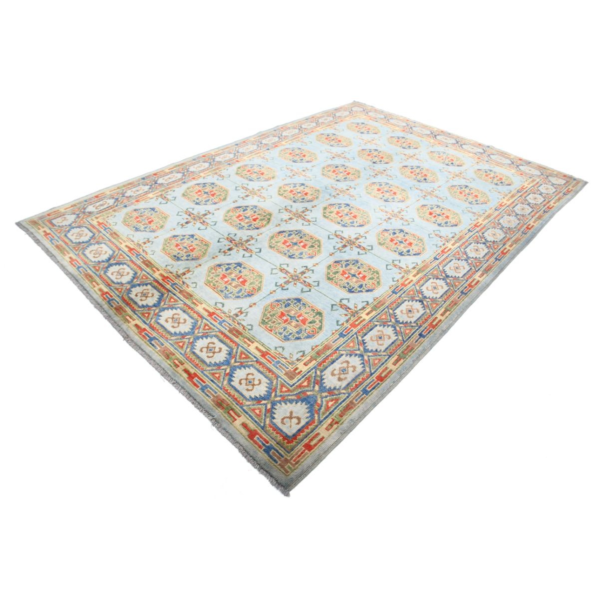 Revival 7x10 Handmade Double Knotted Washable Wool Rug - Colorful