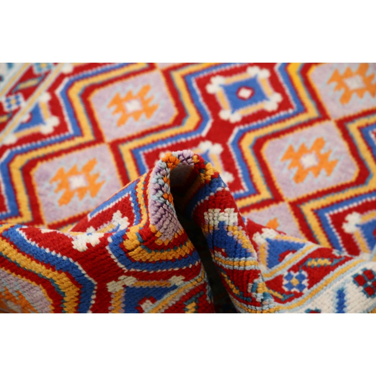 Revival 3x5 Handmade Double Knotted Washable Wool Rug - Colorful