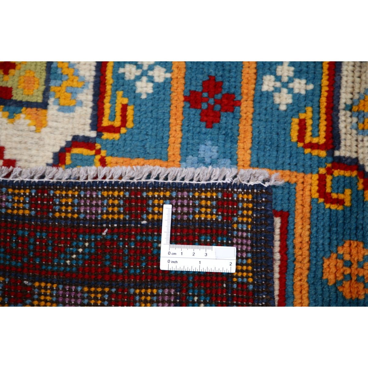 Revival 3x4 Handmade Double Knotted Washable Wool Rug - Colorful