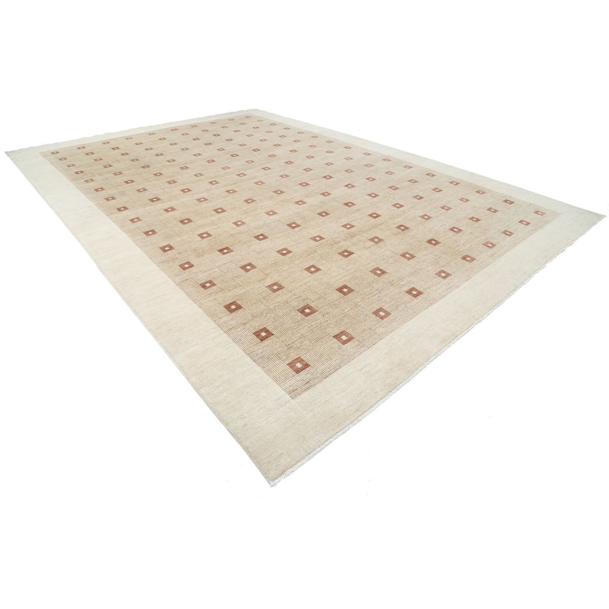 Modcar 12x17 Handmade Double Knotted Washable Wool Rug - Colorful