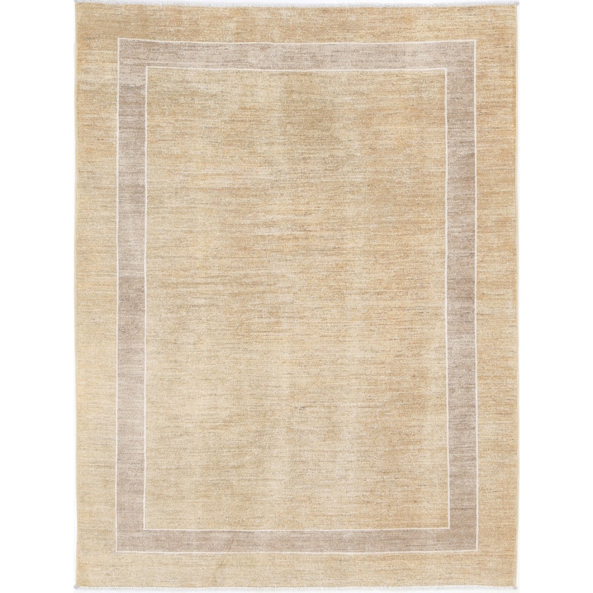 Modcar 5x6 Handmade Double Knotted Washable Wool Rug - Colorful