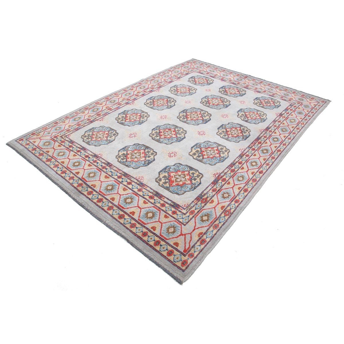 Revival 7x9 Handmade Double Knotted Washable Wool Rug - Colorful