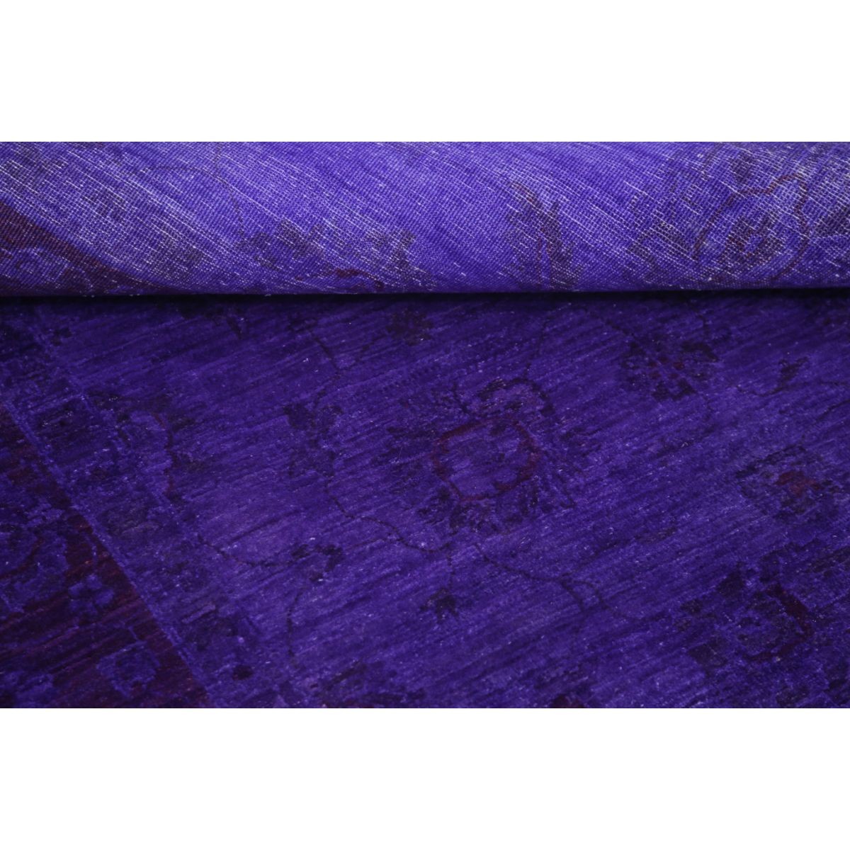 Overdye 7x10 Handmade Double Knotted Washable Wool Rug - Monochormatic