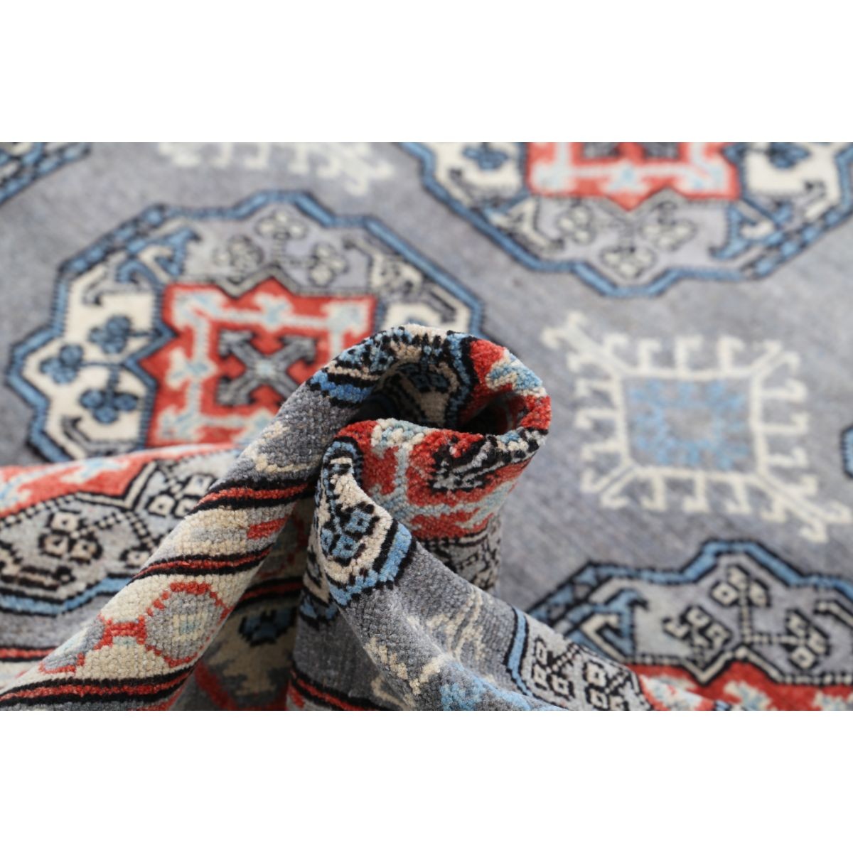 Revival 9x13 Handmade Double Knotted Washable Wool Rug - Colorful