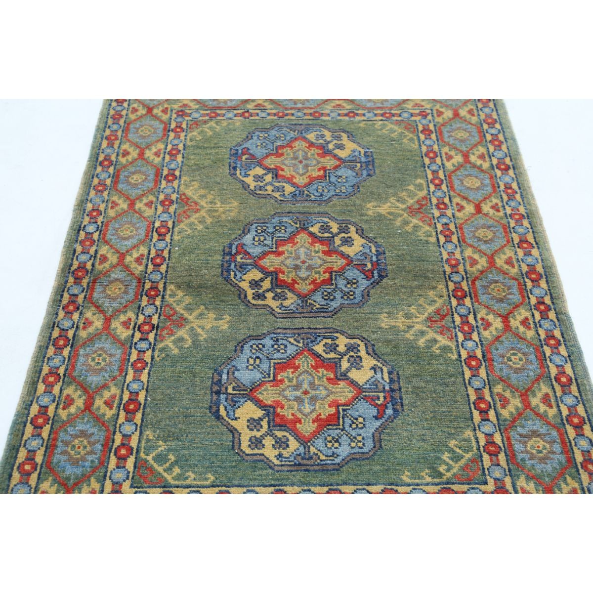 Revival 3x5 Handmade Double Knotted Washable Wool Rug - Colorful