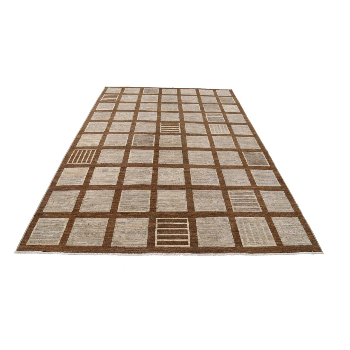 Modcar 7x10 Handmade Double Knotted Washable Wool Rug - Colorful