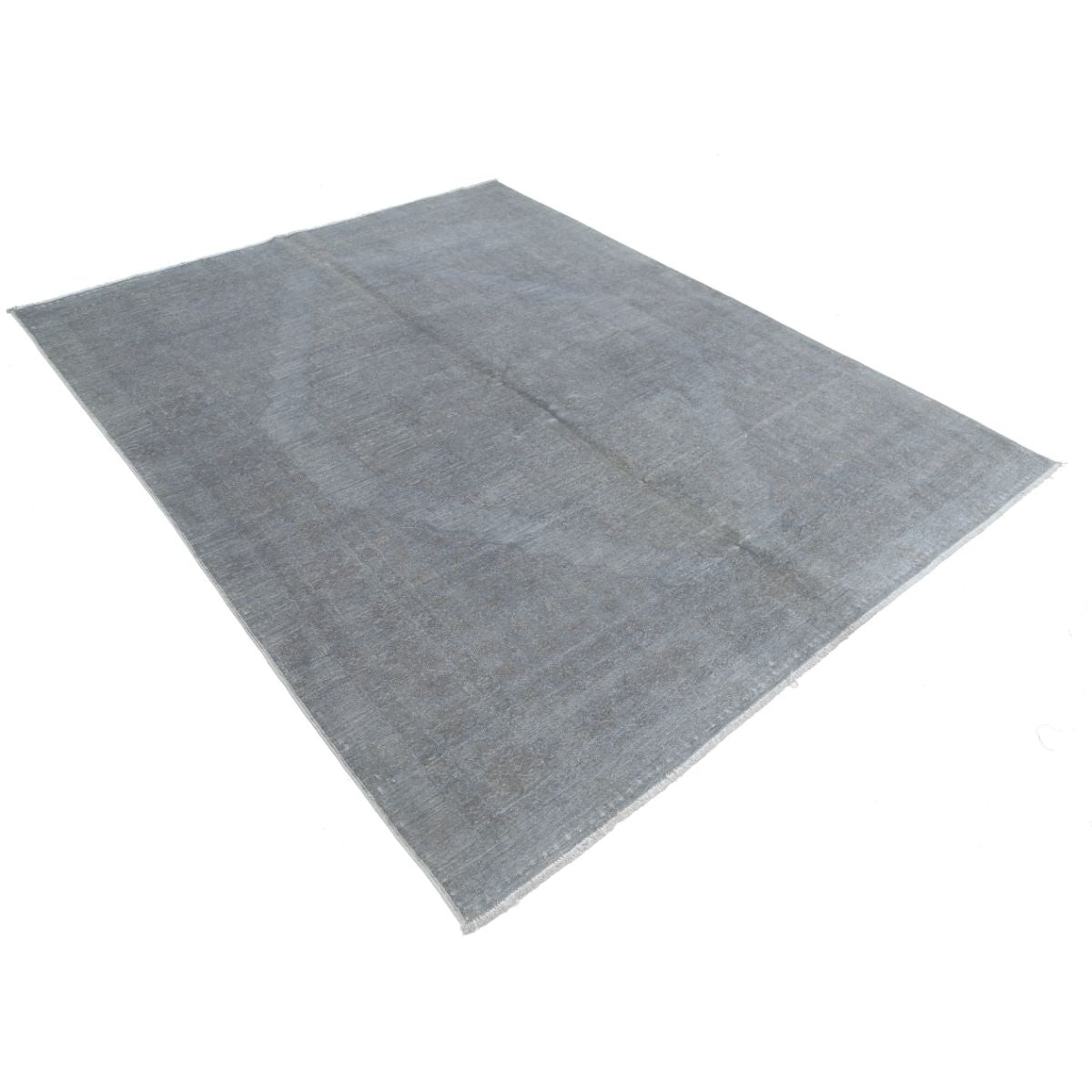 Overdye 6x8 Handmade Double Knotted Washable Wool Rug - Monochormatic