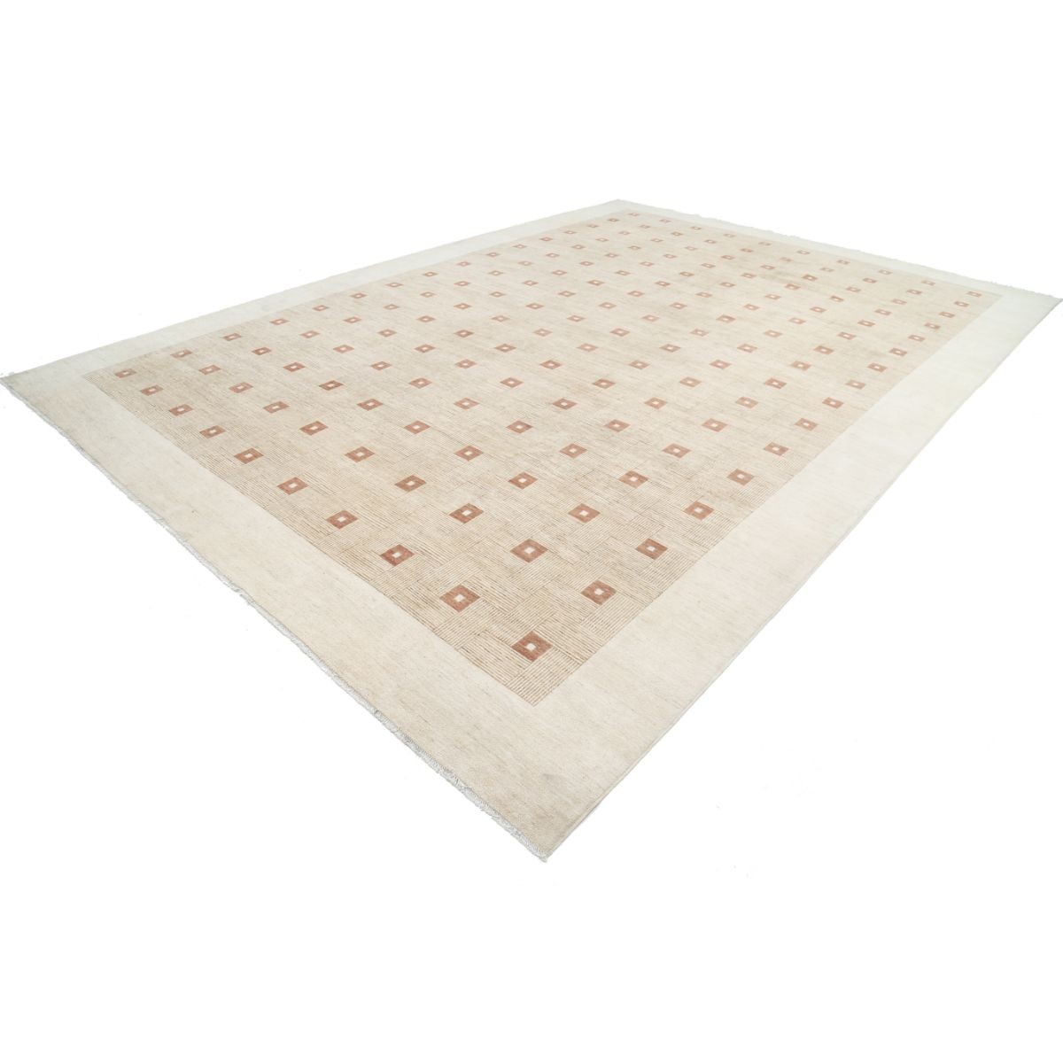 Modcar 12x17 Handmade Double Knotted Washable Wool Rug - Colorful