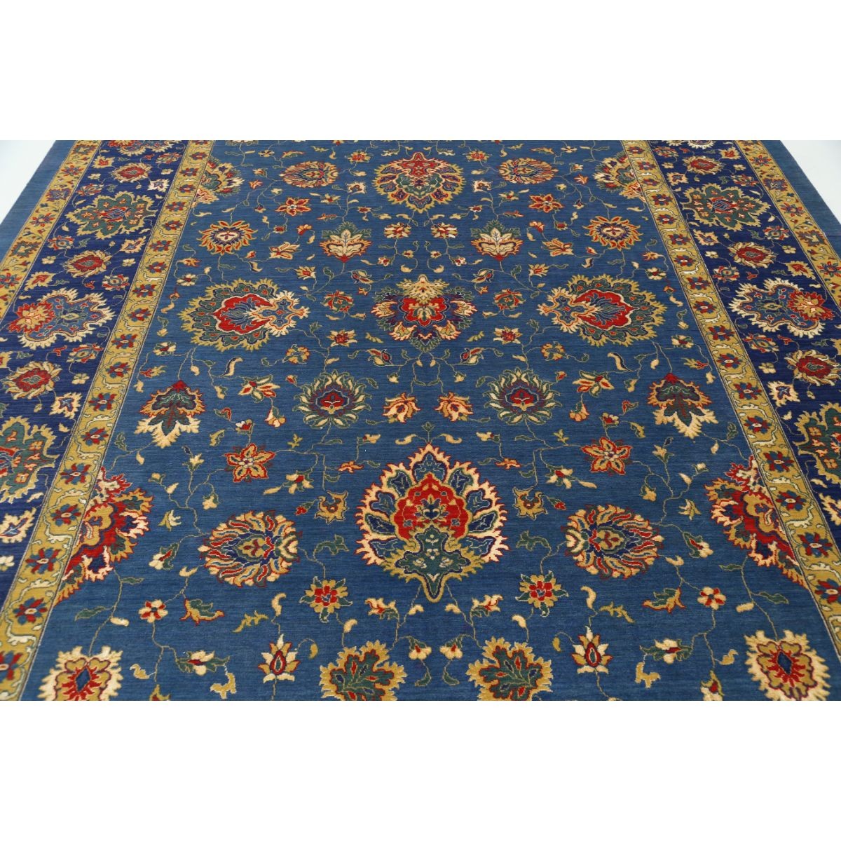 Gulshan-8'10" 9x12 Machine-Made Washable Wool Rug - Colorful