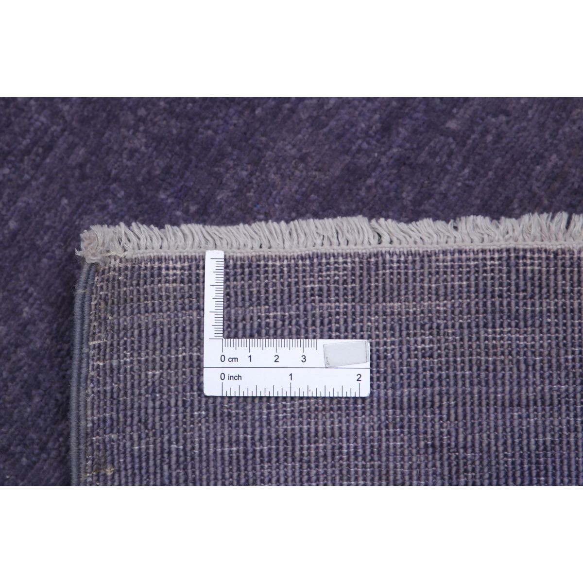 Overdye 3x8 Handmade Double Knotted Washable Wool Runner - Monochormatic