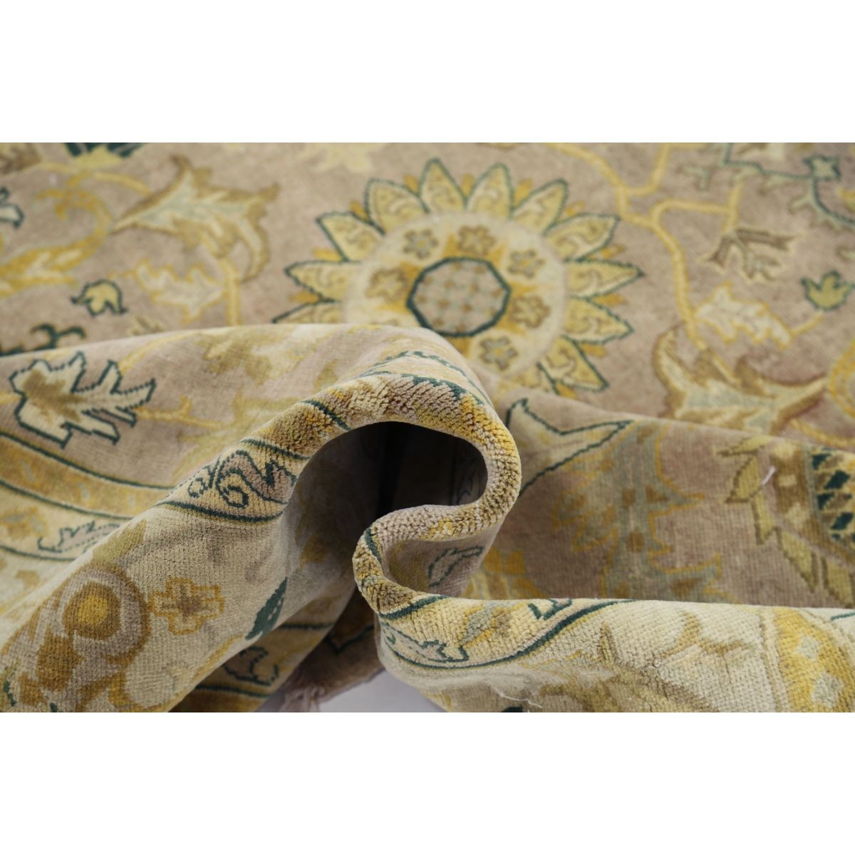 Ziegler 8x9 Handmade Double Knotted Washable Wool Rug - Colorful