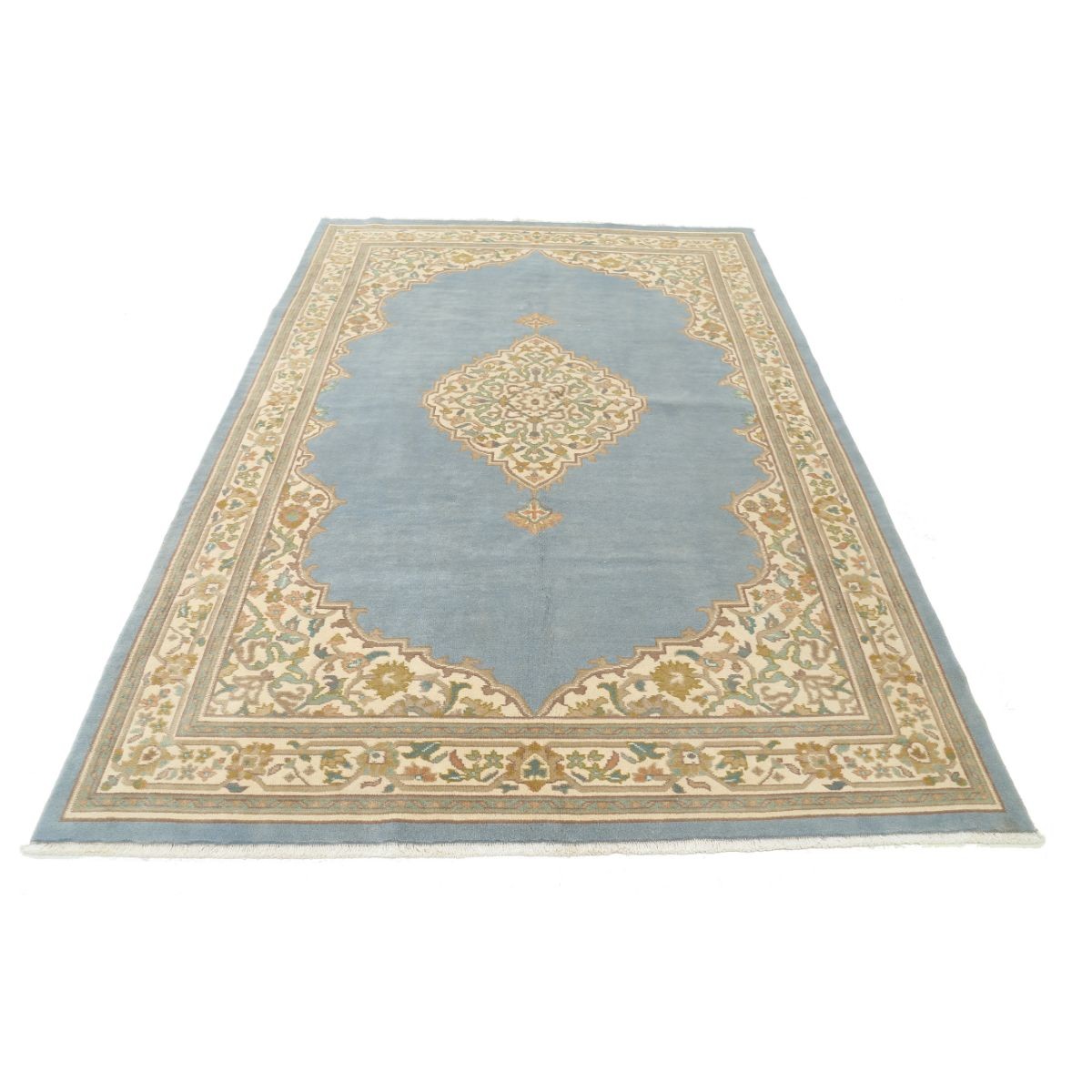 Aubusson 6x9 Handmade Double Knotted Washable Wool Rug - Colorful