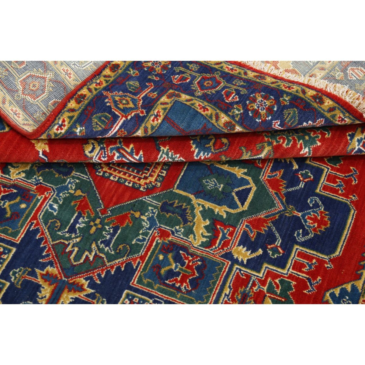 Gulshan-3'10" 4x6 Machine-Made Washable Wool Rug - Colorful