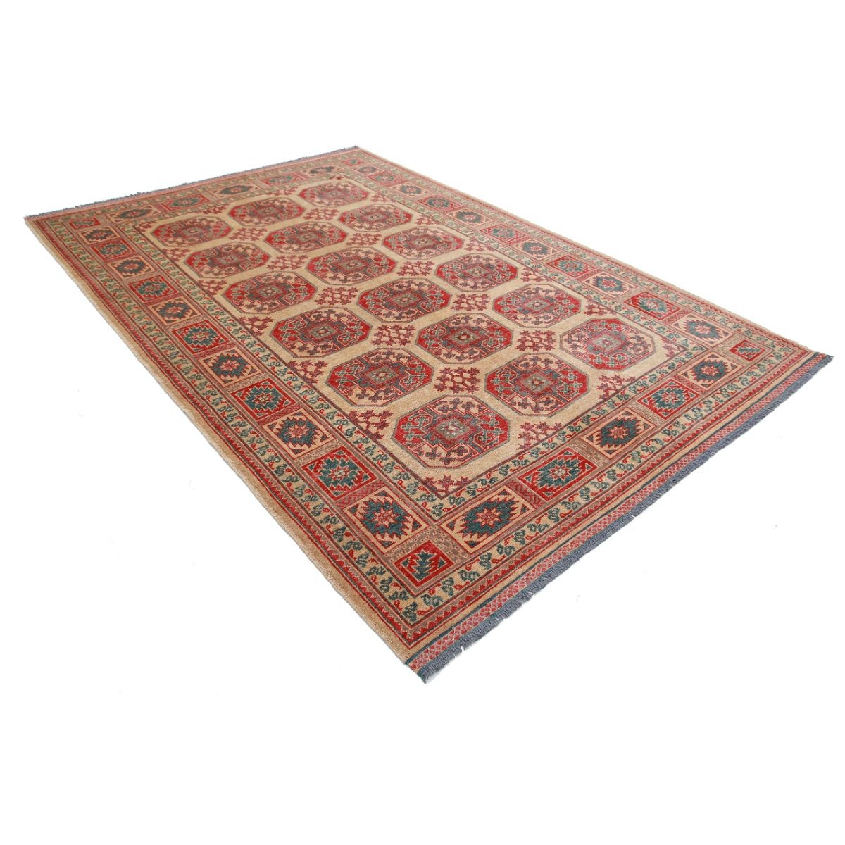 Revival 7x10 Handmade Double Knotted Washable Wool Rug - Colorful
