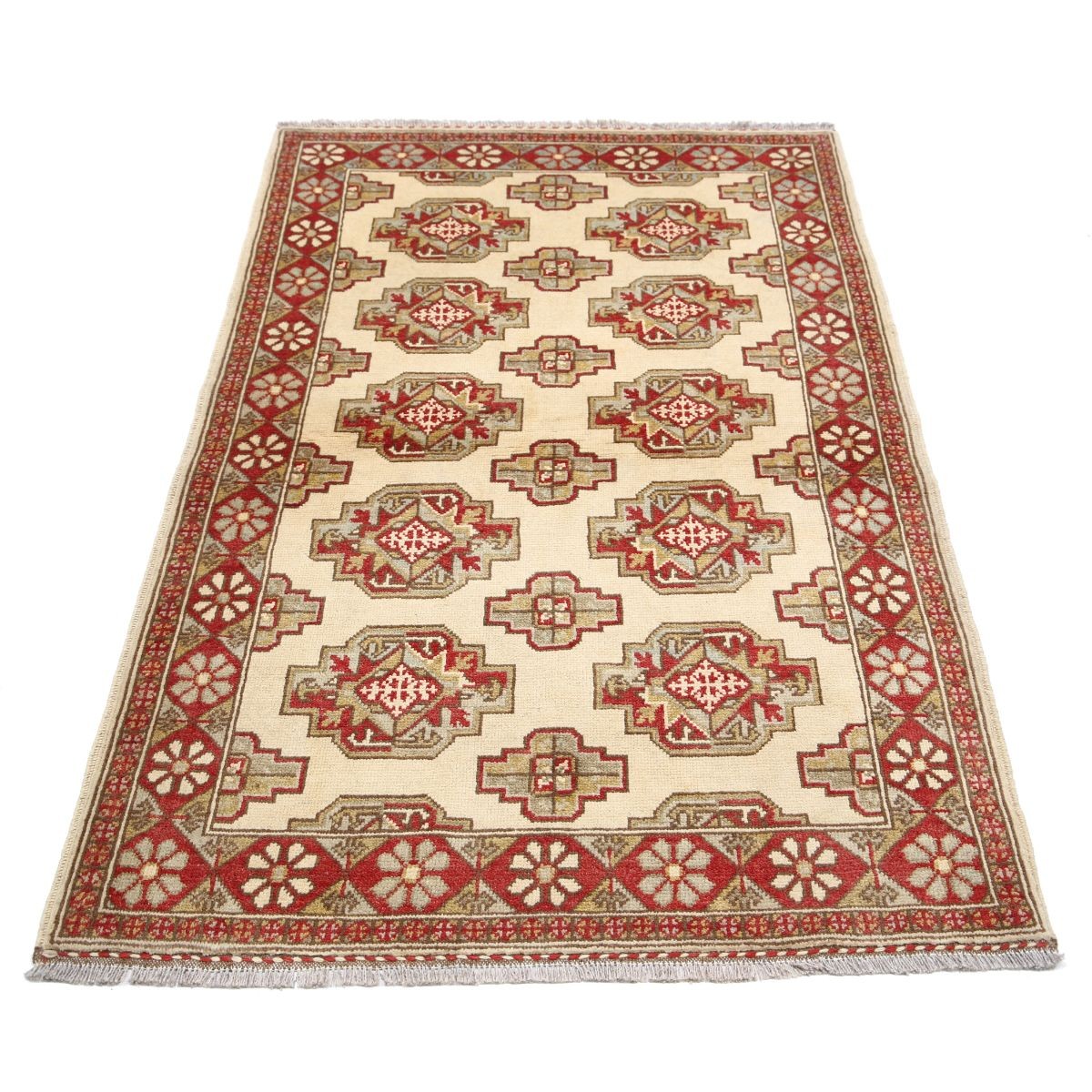 Revival 3x5 Handmade Double Knotted Washable Wool Rug - Colorful