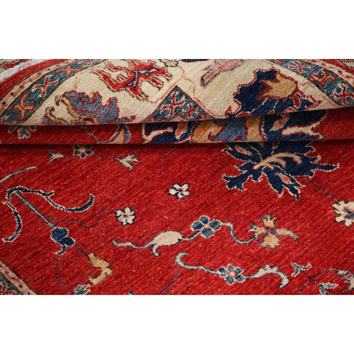 Ziegler 5x7 Handmade Double Knotted Washable Wool Rug - Colorful