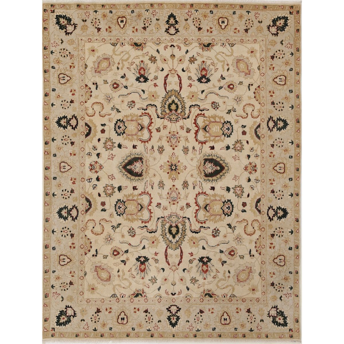 Ziegler 8x10 Handmade Double Knotted Washable Wool Rug - Colorful