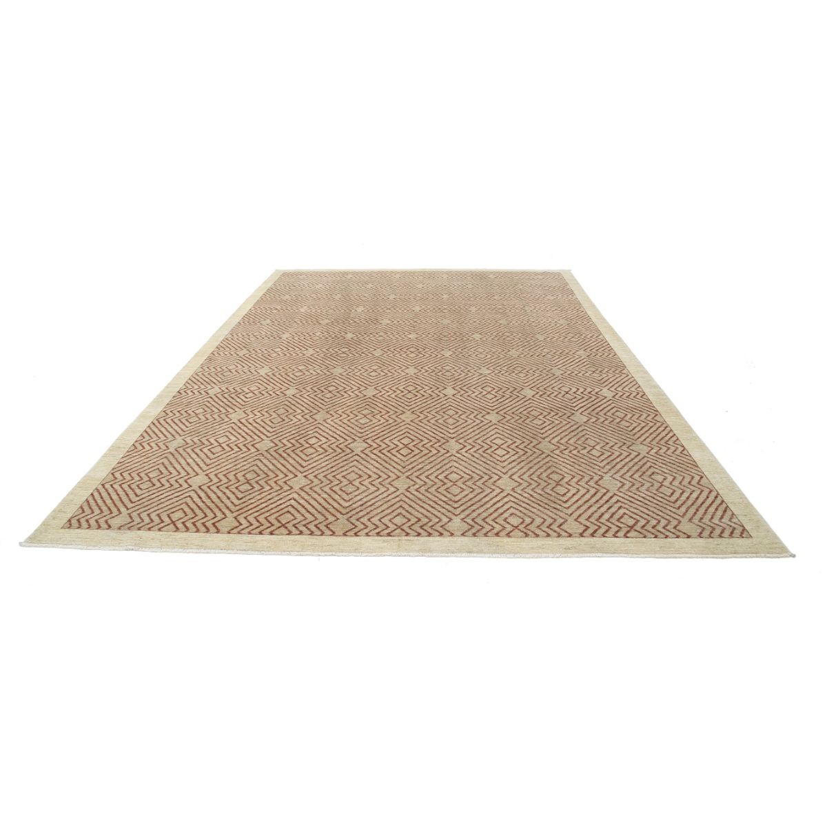 Modcar 9x12 Handmade Double Knotted Washable Wool Rug - Colorful
