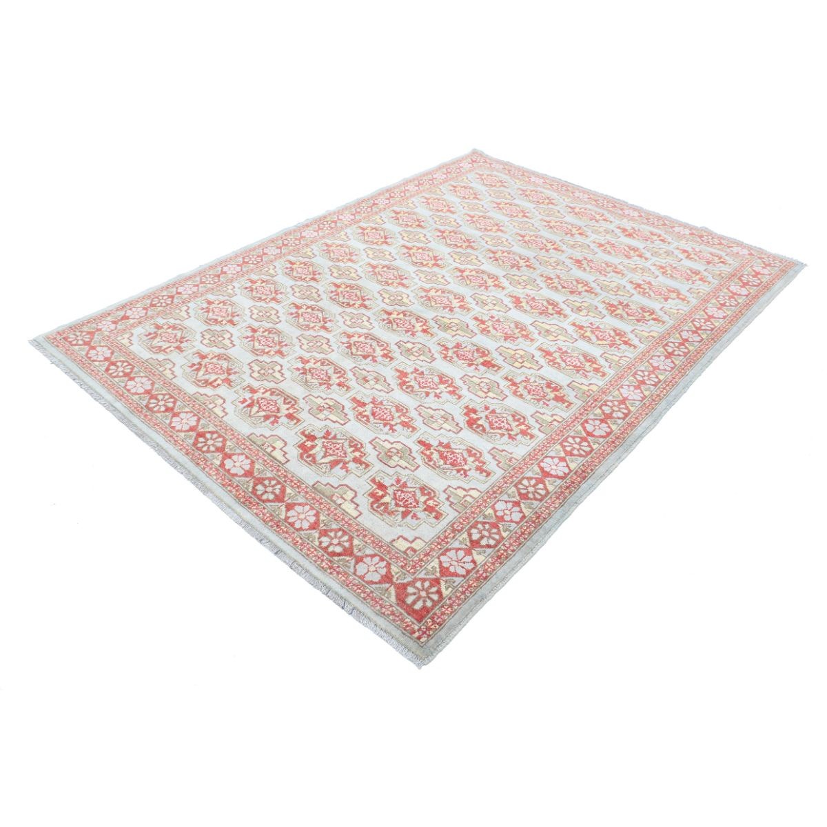 Revival 6x8 Handmade Double Knotted Washable Wool Rug - Colorful