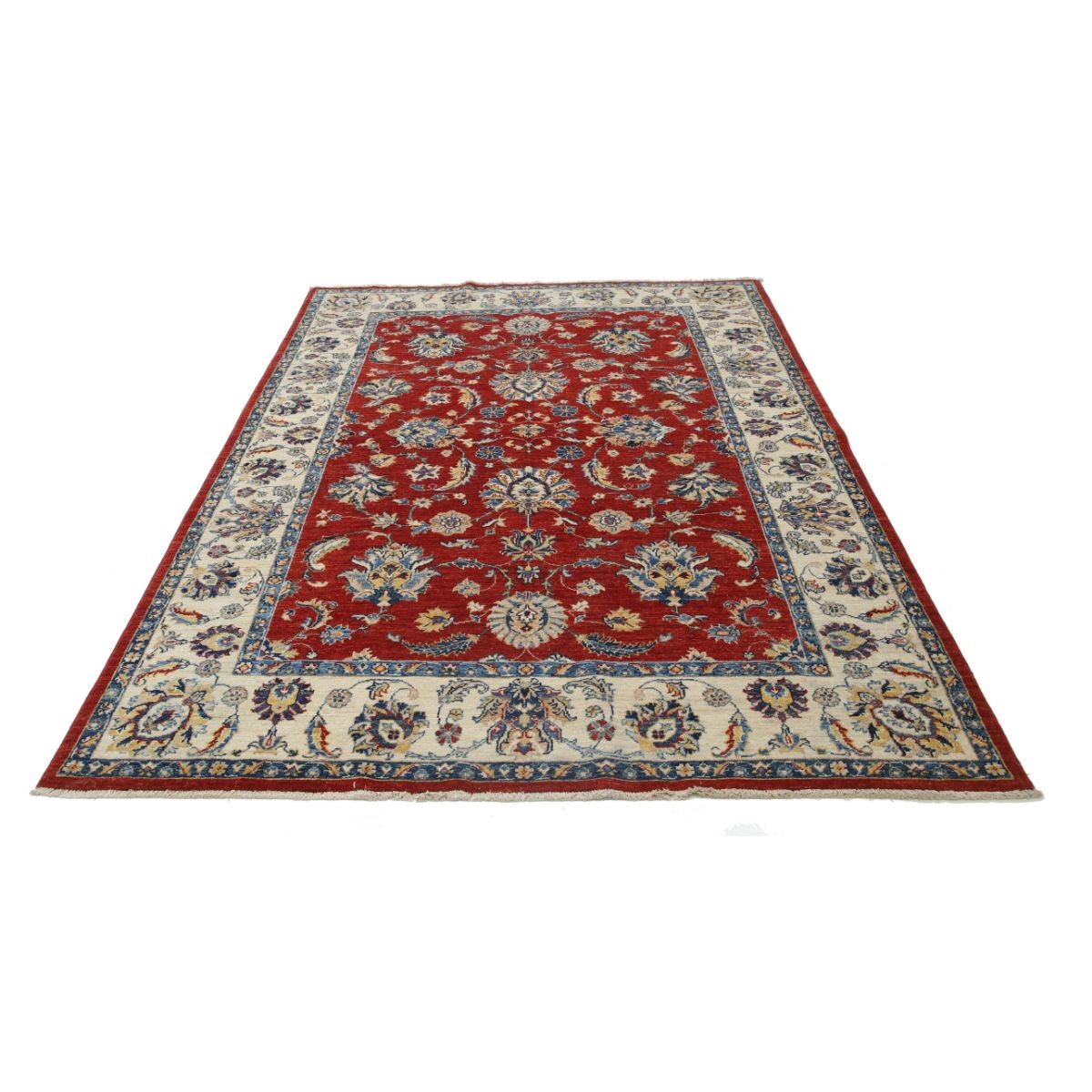 Ziegler 6x8 Handmade Double Knotted Washable Wool Rug - Colorful