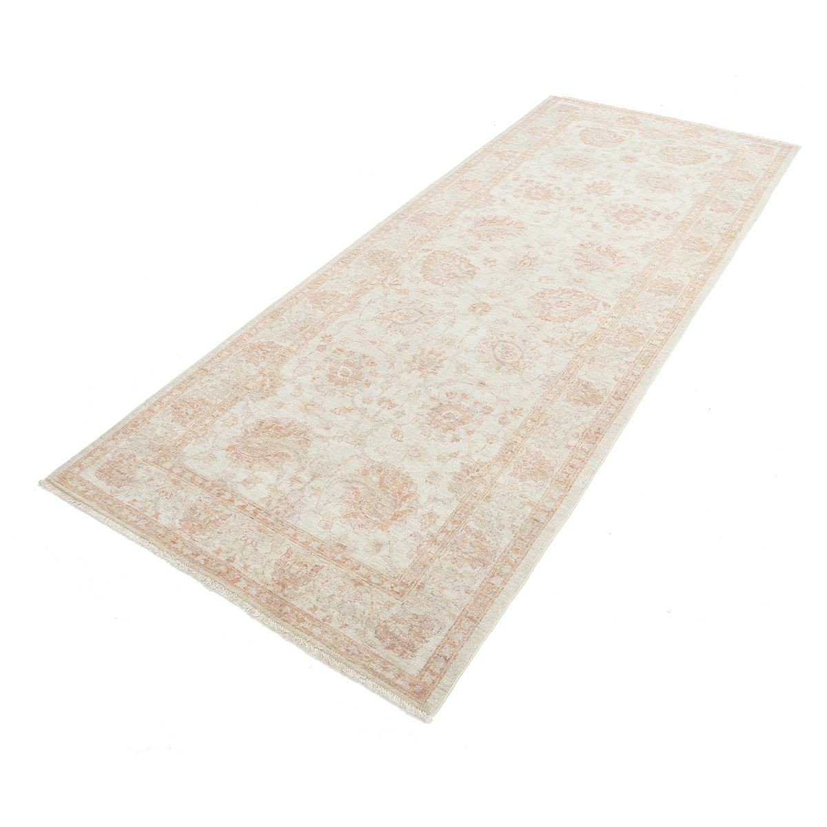 Serenity 4x10 Handmade Double Knotted Washable Wool Runner - Soft Hues