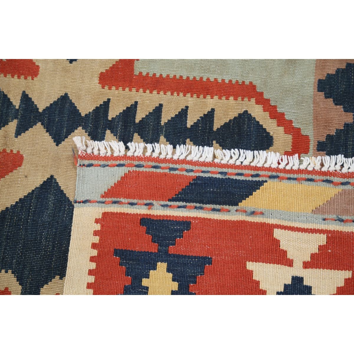 Kafkaas 5x7 Hand Woven Washable Wool Rug - Colorful